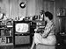 Civil Rights Leader Daisy Bates Watching Televised Desegregation Speech by Governor Faubaus Premium Photographic Poster Print by Thomas D. Mcavoy, 24x18