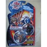 Black Dragonoid, Tan Tuskor and Blue Mystery Marble Bakugan Battle Brawlers Starter Pack Series 2 with 3 Ability and 3 Metal Gate Cards