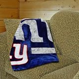 New York Giants 50" x 60" Royal Blue Roll Out Series Royal Plush Blanket Throw
