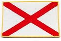 Alabama State Flag Embroidered Patch Iron-On AL Emblem