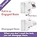 astronia Baby Safety Magnetic Cabinet Locks - No Tools Or Screws Needed, No Damage to your Furniture, (apply to your cabinets /cupboard/ drawers) 4 Locks + 1 Key