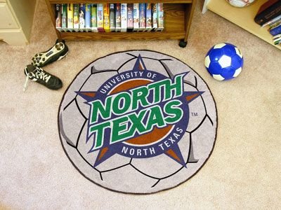 Buy North Texas Mean Green NCAA Soccer Ball Round Floor Mat (29) by Fan Mats