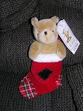 Disney Plush 11" Classic Winnie the Pooh in Christmas Stocking Doll