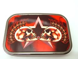 Wicked Metal Belt Buckle Tattoo Mohawk Skulls Punk EMO Rock Biker