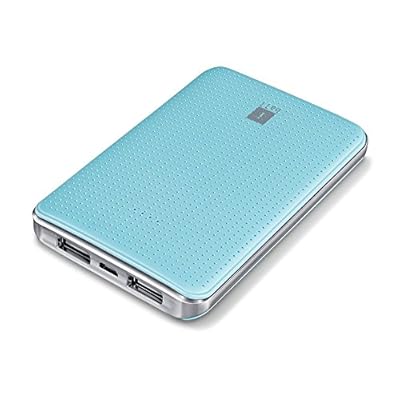 iBall Portable SLIM Power Bank With Dual USB Port &amp; Rechargeable Power Battery 5000mAh - Sea Blue