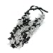 Crystal Bud Evening Garden Neckpiece Long (Black) (Femme Frivolity)