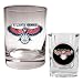 Atlanta Hawks NBA Rocks Glass & Square Shot Glass Set - Primary Logo