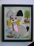 Vintage Child Guidance PUPPY DOG Magnetic Puzzle Plaque