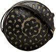 Latico Artisan Belting Large Round Shoulder Bag