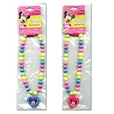 Disney Minnie Mouse Bow-tique Rainbow Beaded Necklace by Jersey Bling