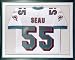 Junior Seau Miami Dolphins Framed Autographed White Jersey