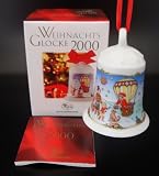 Produkt-Bild: Hutschenreuther Weihnachtsglocke 2000, Anh&auml;nger, Porzellanglocke, Baumschmuck, Baumanh&auml;nger, Weihnachten