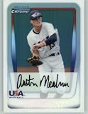 2011 Bowman CHROME Draft Prospects Baseball Card # BDPP100 Austin Meadows - Team USA (16U National Team) MLB Trading Card in Screwdown Case!