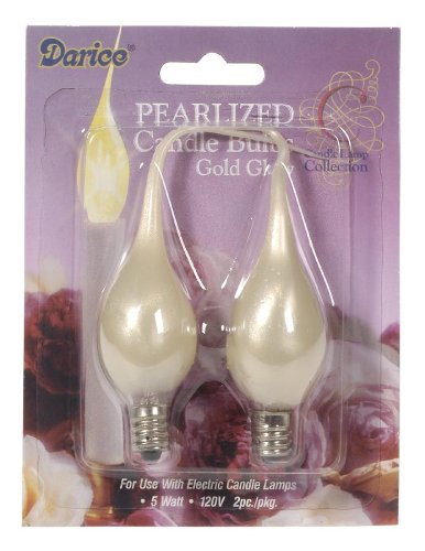Candle Lamp Collection Pearlized Watt 2/Pkg