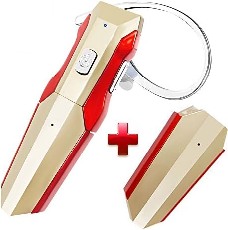 Fantronics Wireless Bluetooth Headset Headphone, Bluetooth Stereo Headset With Removable Replaceable Battery for iPhone Android Smartphone (Golden)