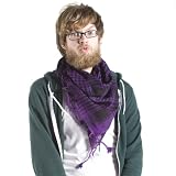 Black/Purple Kafiyah Scarf