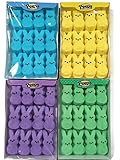 Easter Marshmallow Peeps Bunnies Variety Pack 4 Count