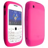 Hot Pink Silicone Soft Skin Case Cover for Blackberry Curve 2 8520 8530