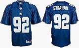 Michael Strahan New York Giants #92 Replica Reebok NFL Football Jersey (Blue)
