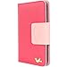 HILDA Phone Case for Galaxy S6 PU Leather Case Credit Card Holder Flip Cover Case Red