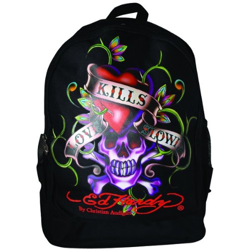 ED HARDY B1BRULKS Bruce Love Kills Slowly Backpack