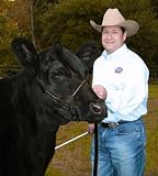 Black Magic Leather Cattle Show Halter - M (850-1400 lbs)