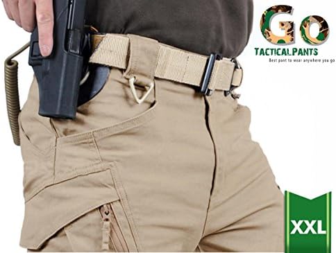 Go Tactical Pants | Comfiest Tactical Pants with Plentiful Pockets | Super Lightweight, Elastic, Breathable Machine-Washable Cotton and Spandex | XL