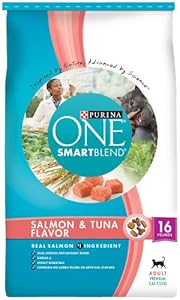 Purina One Cat Smartblend Salmon and Tuna Cat Food, 16-Pound Purina One Cat Smartblend Salmon and Tuna Cat Food, 16-Pound