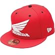 One Industries Honda Affiliated Men's Fitted Casual Hat w/ Free B&F Heart Sticker Bundle - Red