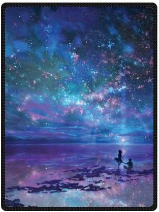 Funny Galaxy Nebula Blanket - Pretty Clean Look Space Nebula Universe Retro Galaxy Tribal Patterned Fleece Throw Blankets 58 inches x 80 inches (Large)