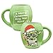 Vandor 99162 Star Wars Yoda Holiday 18 oz Oval Ceramic Mug, Green, Red, and White