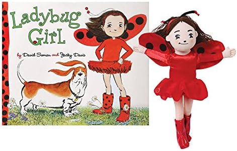 Girl's Ladybug Girl Book And Plush Stuffed Doll Gift Set