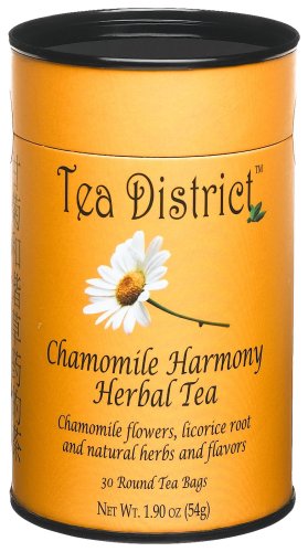Tea District Chamomile Herbal Tea (caffeine Free, (PACK of 3) by Tea District