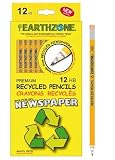 Earthzone Premium HB Recycled Pencils (12 Pack)