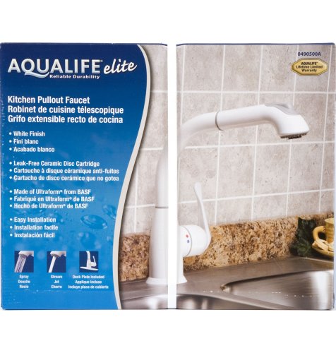 Waxman 0490500A Aqualife Elite Faucet White