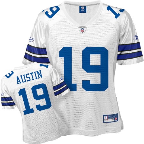 Reebok Dallas Cowboys Miles Austin Women's Replica White Jersey Small