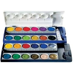Pelikan 720631 Deckfarbkasten 735K/12, 24 Qualit�tsfarben und 7,5 ml Deckwei� nach DIN 5023