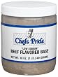 Chef's Pride Beef Flavored Base, Low Sodium, 16-Ounce Tubs (Pack of 12)