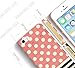 iPhone 5S Polka Dots Case, Akna Retro Floral Series**[Vintage Flower Pattern]**[Slim Cover]**[Semi-soft Rubber Oil Coating] Back Case for iPhone 5 5S - [Vintage Yellow Polka Dots]