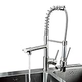 Sprinkleﾂｮ Contemporary Single Handle LED Pull-out Kitchen Faucet by Ouku [並行輸入品]