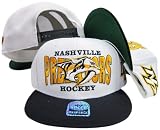 Nashville Predators White/Black Tone Plastic Snapback Adjustable Snap Back Hat/Cap