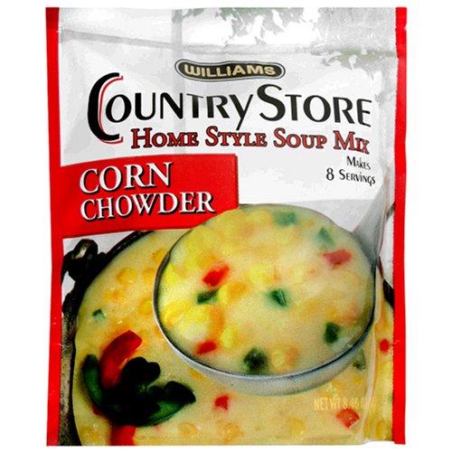 Williams Country Store Soup Mixes, Corn Chowder, 8.46-Ounce Packages (Pack of 6) by Williams
