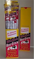 Wild Ride Beef Stick, Hoppin' Hickory, 1-Ounce Sticks (Pack of 15)