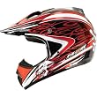 M2R Rampage Adult X2.5 Motocross Motorcycle Helmet - Red