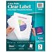 Avery Index Maker Extra-Wide Clear Label Dividers, White,  5-Tab Set (11438)