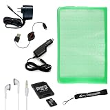 BookCover Edition Travel Case for Sony PRS 600 ( PRS600 PRS-600 )+ Includes a Home and Car Charger + Retractable USB Data Sync Cable + 4-inch eBigValue Determination Hand Strap + 4GB Mini SD Card with SD Card Adaptor (Good to listen to your MP3's with Sony Reader) + Stereo In-Ear Headphones (White) (Ultimate Combo, Retail: $80.00)