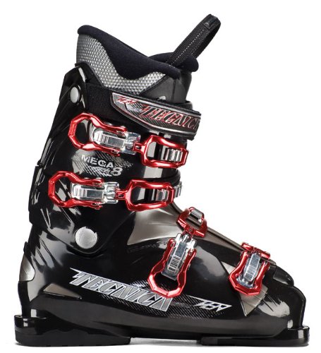 Tecnica Mega 8 Ski Boots Black/Titanium Mens