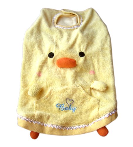 Anit Accessories Squeaker Beak Duck Tank Top Dog Costume Apparel, Small 12-Inch