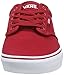 Vans Men's Low-Top Sneakers, Canvas Red White, 10.5