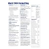 Mac Word 2004 Formatting Quick Reference Guide (Cheat Sheet of Instructions, Tips & Shortcuts - Laminated Card)